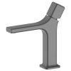 Matt Black Single Hole Brass Bathroom Faucet