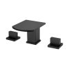 Matt Black Square Brass Tap Bathroom Mixer