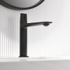 Matte Black Bathroom Basin Faucet Deck Mounted