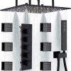 Matte Black LED Thermostatic Complete Faucet Set.jpg 800x800