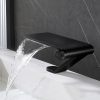 Matte Black Waterfall Basin Mixer Faucet Brass