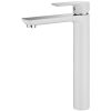 Modern Aqua Gallery Chrome and White Single