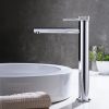 Modern Basin Mixer Faucet Knurled Brass Bathroom