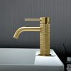 Modern Bathroom Taps Brass Single Lever Brushed