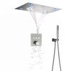 Modern Black Brass Rainfall Shower Set Bathroom.jpg 800x800