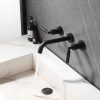 Modern Brass Basin Faucet Wall Mounted Matte