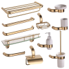 Modern Brass PVD Gold Bathroom Accessories Luxury