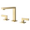 Modern Brass Square Bathroom Sink Faucet Matt
