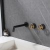 Modern Brass Wash Basin Faucet Dual Handles
