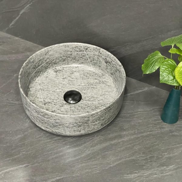 Ceramic Lavabo Flute Wash Basin for Hotel and Washroom Artistic Bathroom Sink Ceramic Basin Bath Sink