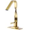 Modern Deck Mounted Single Hole Bathroom Taps