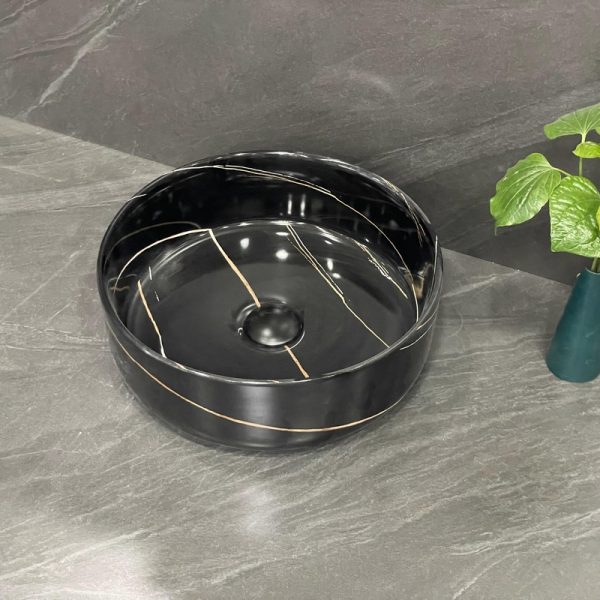 Modern Design Above Counter White Art Flute Basin Ceramic Sanitary Wares for Hotel Washroom Bathroom Use Ceramic Basin Bath Sink