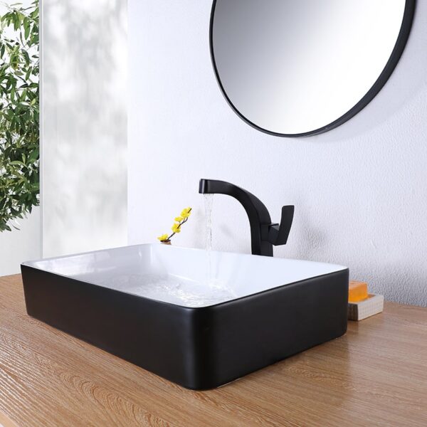 Wholesale Modern Design Basin Water Mixer Tap Bathroom Faucet Brass Bathroom Sink Faucet - Imagem 4