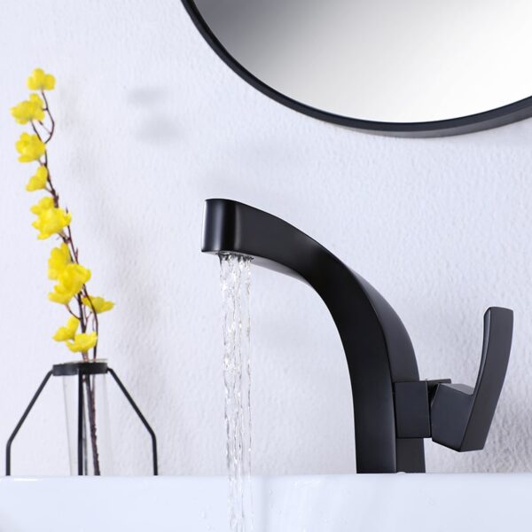 Wholesale Modern Design Basin Water Mixer Tap Bathroom Faucet Brass Bathroom Sink Faucet - Imagem 5