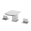 Modern Design Basin Waterfall Faucet Dual Handle