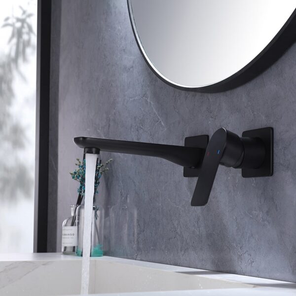 Wall Mounted Metal Concealed Basin faucet