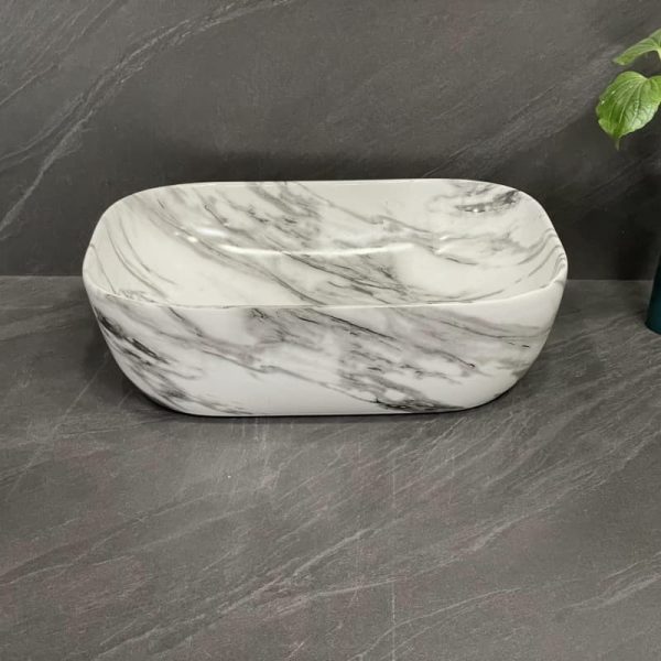 Modern Design Porcelain Wash Basin for Small Bathrooms Hotel/Villas/Apartments Bathrooms Ceramic Bath Sink