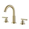 Modern Design Thermostatic Brass Basin Faucets Brushed