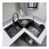 Modern Handmade Kitchen Sink Corner Vegetable Wash