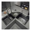 Modern Handmade Stainless Steel Kitchen Sink Black