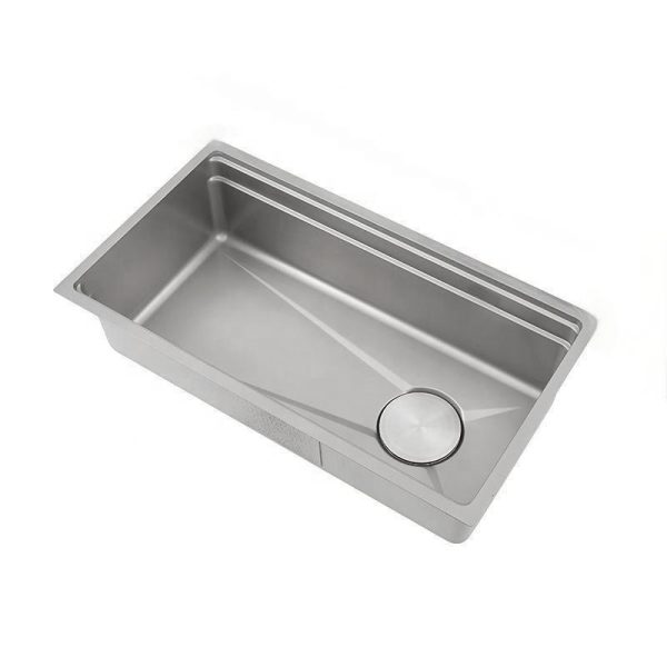 Modern Home Kitchen Stainless Steel 304 Single Bowl Rectangular Sink Nano Coated Scratch Resistant Dishwasher Safe