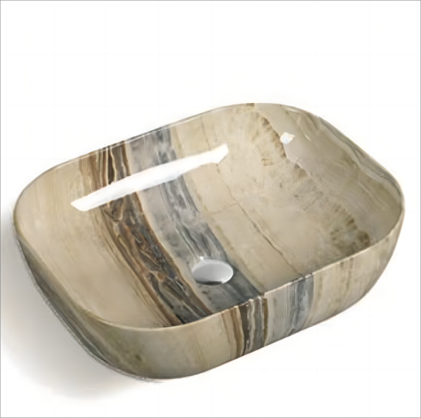 Modern Household Rectangular Bedroom Ceramic Hands Table Top Bathroom Porcelain Sinks Wash Basin