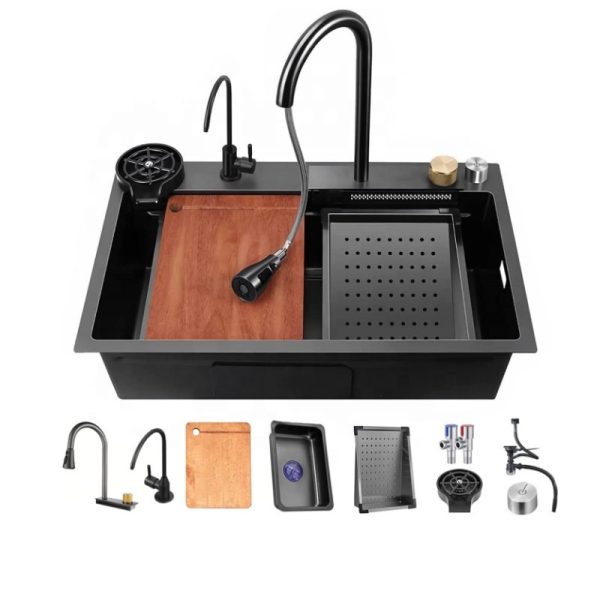 Modern Kitchen Single/Double 201/304 Stainless Steel Sink Multi-Functional Single Bowl Style Without Faucet