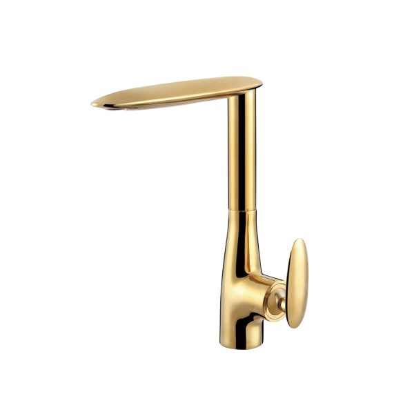 Modern Luxury Gold Bathroom Faucet New Design Tall Vanity Sink Mixer Quality Brass Basin Faucet