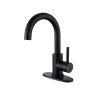 Modern Luxury Matt Black Finish Single Basin