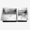 Modern Manual Stainless Steel 304 Double Bowl