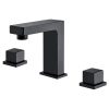 Modern Matt Black Square Deck Mounted Basin