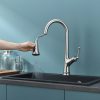 Modern Pull Out Spray Brass Kitchen Faucet
