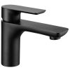 Modern Single Handle Basin Tap Matt Black