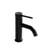 Modern Single Handle Black Brass Bathroom Basin