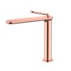 Modern Single Handle Rose Gold Bathroom Faucets