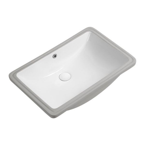 Modern Single-Hole Faucet Embedded Bathroom Wash Basin Small Size Single Oval Ceramic Square Arc Bottom Stone Material Hotel