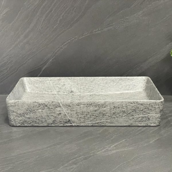 Modern Square Ceramic Porcelain Basin Bath Sink Brass Countertop for Bathroom or Living Room Use