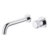 Modern Wall Mounted Chrome Brass Basin Faucets