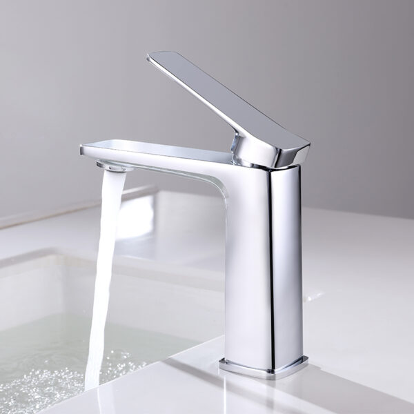 Modern design single handle copper tap basin mixer luxury brass basin faucet Bathroom Sink water Faucet for wash hand basin 2