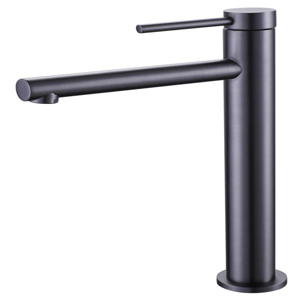 New Design Color Traditional Style Single Handle Bathroom Sink Faucet Gun Metal Brass Basin Faucet