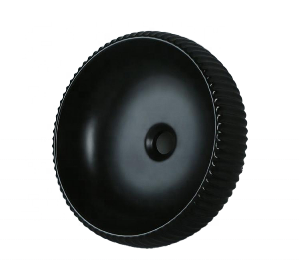 New Design Matt Ceramic White Black Bathroom Sink Bathroom Countertop Mounted Round Basins