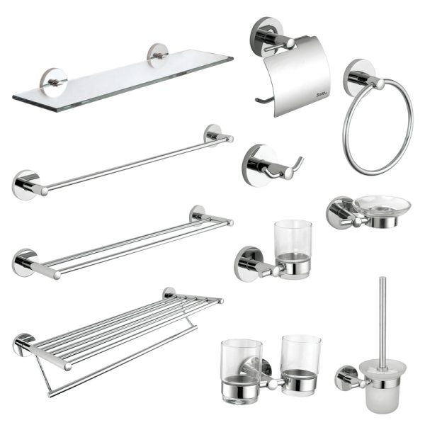 New Hotel  Toilet Shower Hotel Bathroom Accessories Stainless Steel 304 Bathroom Sets