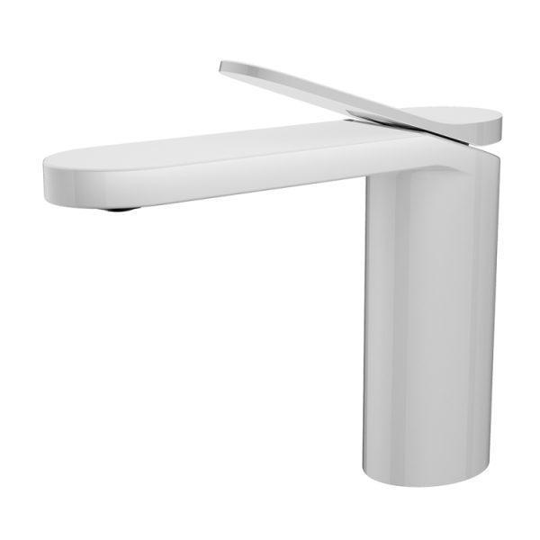 New Style White Brass Basin Faucets Modern Bathroom Faucet Polished White Wash Basin Mixer Taps