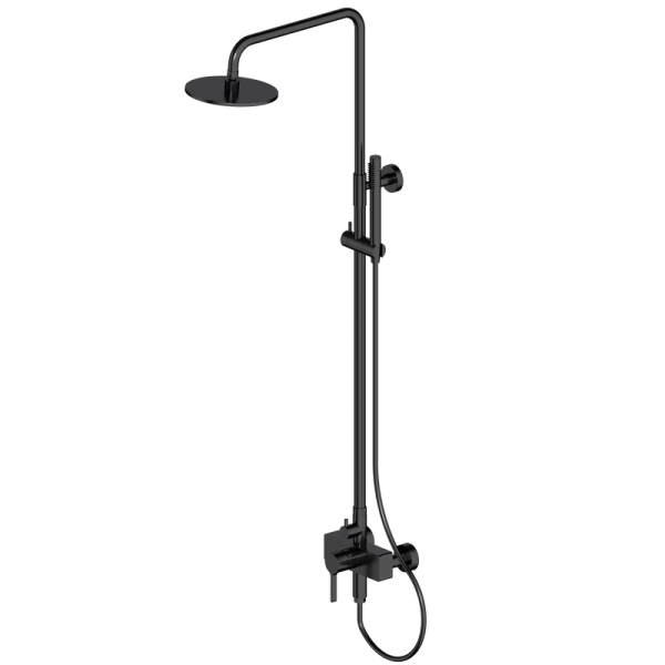 OEM ODM Wall Mounted Dual Handle Rain 2 in 1 Bathroom Shower Complete Set System