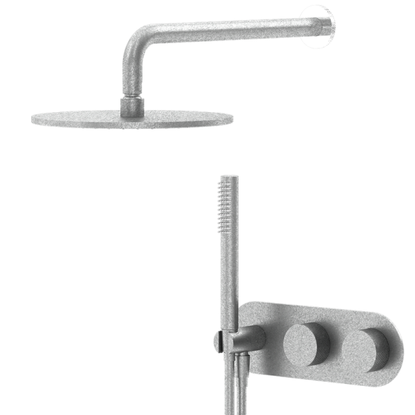 PVD Gunmetal Grey Handheld Shower Head Multi-Functioning Rain Bath Rainfall Bathroom Shower Set