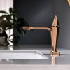 Pink Gold Finish Single Handle Basin Mixer