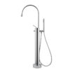 Popular Floor Mounted Luxury Brass Bath Mixer Tap Single Lever Freestanding Bathtub Faucet Free Standing Bath Faucet 9