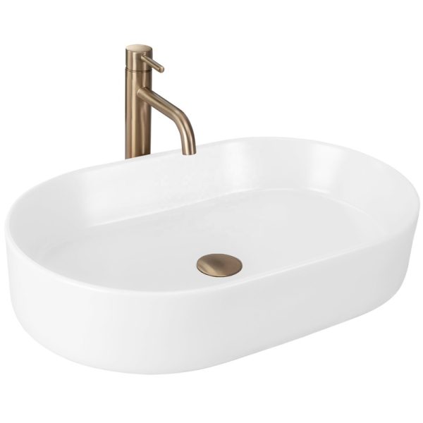 Premium Custom Instant Counter Basin High Quality Ceramic Matte White Color Hotel Bathroom Sink