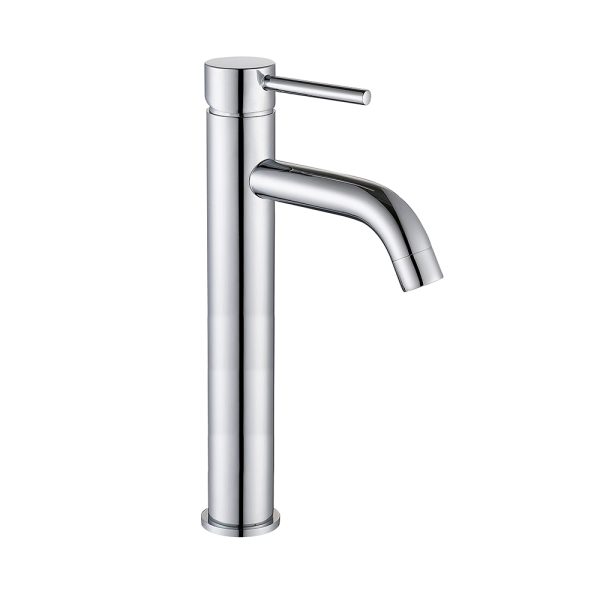 Project Hot Sale Bathroom Faucet Single Hole Deck Mounted Hot Cold Water Basin Mixer Chrome Brass High Wash Faucet