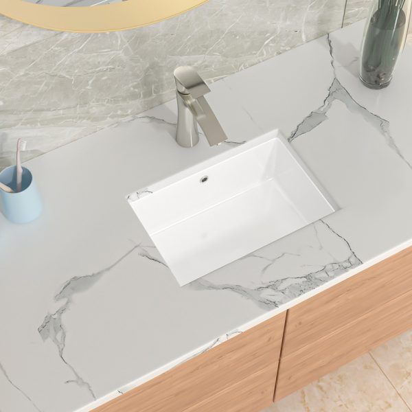 Single Basin Bathroom Washbasin Modern Minimalist Art White Ceramic Basin for Wash Room